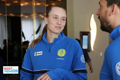 Рыбакина провела спарринг после победы на Уимблдоне 