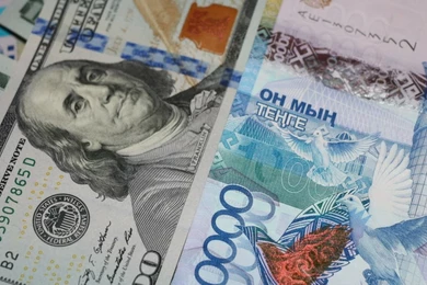 Доллар составил 388,88 тенге на торгах 