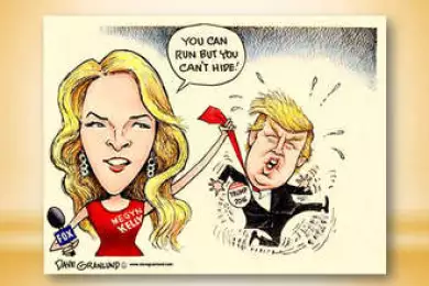 Мегин Келли и Дональд Трамп