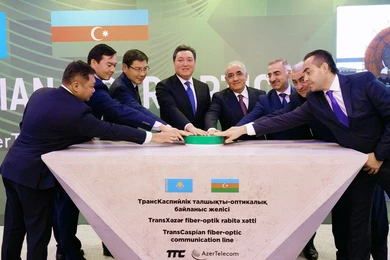 Премьер-Министры Казахстана и Азербайджана дали старт строительству ВОЛС 
