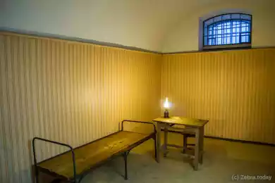 Тюрьма Трубецкого бастиона на территории Петропавловской крепости 