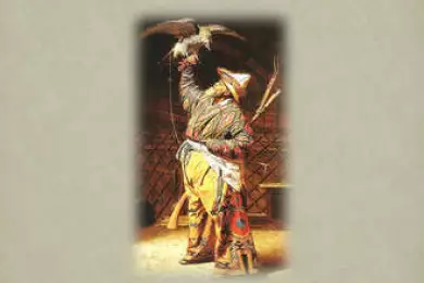 Картина В.Верещагина «Богатый казахский охотник с соколом», 1871 год