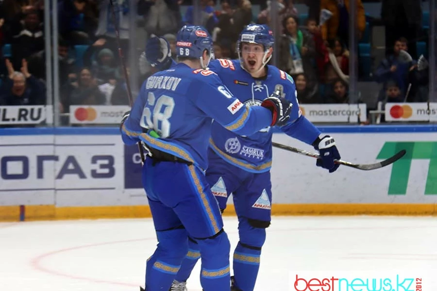 Сагадеев оформил "дубль" в первом периоде матча БарысvsМеталлург 