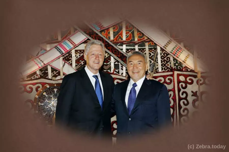 Билл Клинтон и Нурсултан Назарбаев